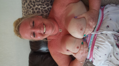 Cum on blonde tits - N
