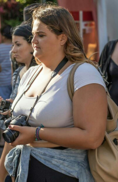 Mature ladies braless cleavage pokies - N