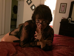 Gorgeous Amateur Mature Cocksucker Black Lingerie Photo Shoo - N