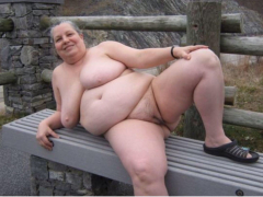 granny shows pussy - N