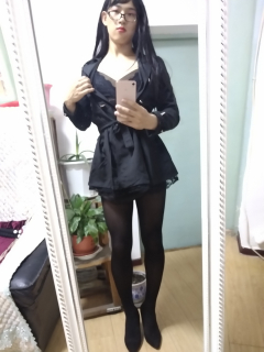 Chinese cross dresser Xiao Zuo takes a selfie - N