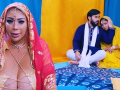A busty Indian woman