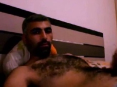 Hairy Horny Daddy Strokes His Big Cock