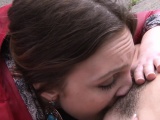 Hairy and shaved lesbian girls misbehave in public