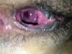 Gaping Black Pussy - Amateur Closeup