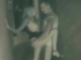 Teen couple spycam voyeur outside Leonida