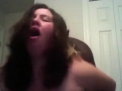 Talking To The Camera While Taking A Black Cock