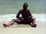 jerking off at the beach