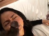 Interracial facial cumshot