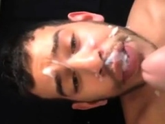 Arab Boy take the full load of daddys cum..