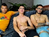 Super hot latino gay hunk solo monster cock jerking outdoors