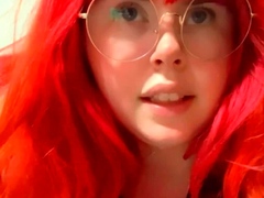 Pretty redhead webcam masturbation show