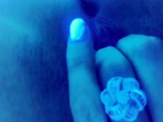 Close up solo beauty toying ass