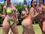 Camsoda Big booty teens playing chicken