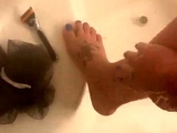 Amateur striptease and Solo masturbation