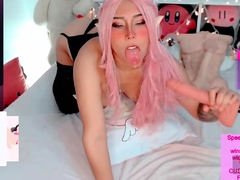 Sexy hottie Anetta Keys enjoys a solo toy masturbation