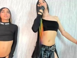 Big Tits Tranny Jerking her Big Hard Cock