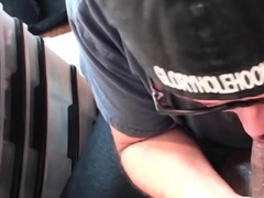 Vintage jock cocksucking in gloryhole