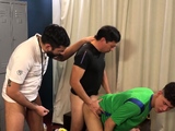 2 hairy DILFs fucking skinny sexy twink