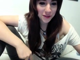 Brunette Solo Webcam Masturbation