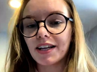 Amateur webcam slut shows tit on cam