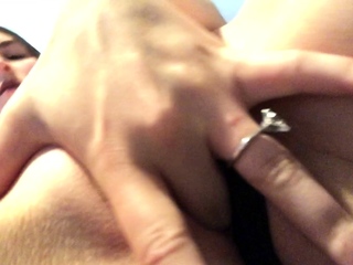 Pussy toying in close up for solo babe