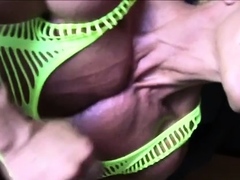 Real blonde amateur giving a POV blowjob