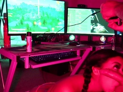 Brunette from village blowjob outdoors