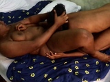 Horny BBW Ebony Licks Fat Pussy Stepsis