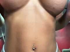 Big boobs milf masturbates with her dildo