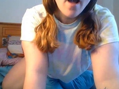 Cute blonde amateur webcam teen masturbating