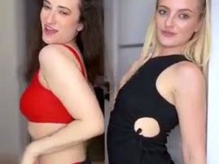 Amateur horny young blonde fingering pussy