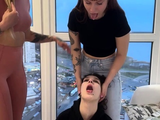 Threesome fetish blond lesbians toying each other holes