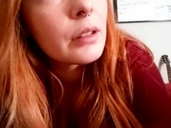 Cute amateur brunette naughty in solo jerking show on camera