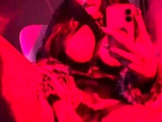 Cute curly brunette solo webcam masturbation