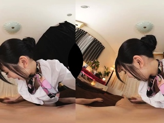 Amateur Asian College Teen Gives Blowjob